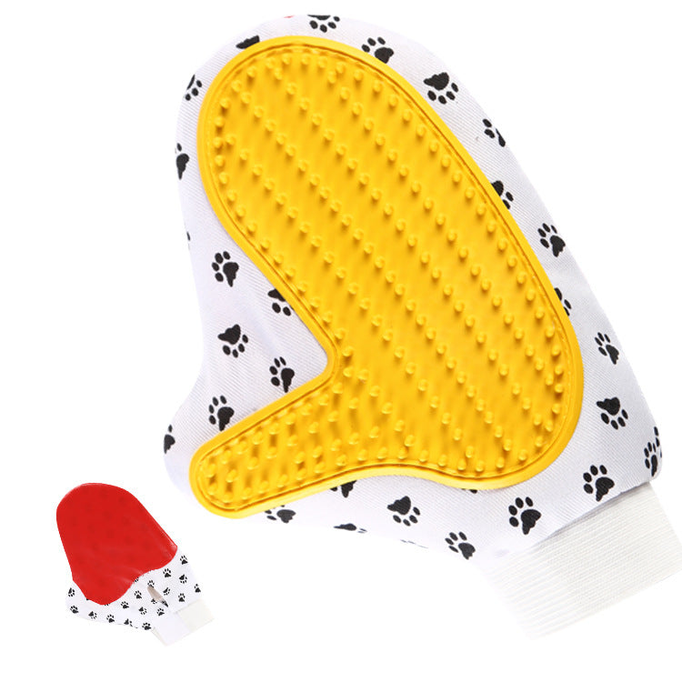 Pet Grooming Glove – Gentle Deshedding & Hair Remover for Dogs & Cats