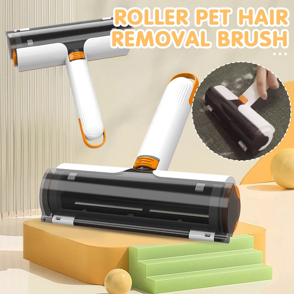 2-in-1 Pet Hair Remover Roller – Reusable Lint Cleaner for Dog & Cat Fur