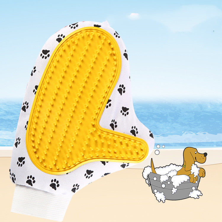 Pet Grooming Glove – Gentle Deshedding & Hair Remover for Dogs & Cats