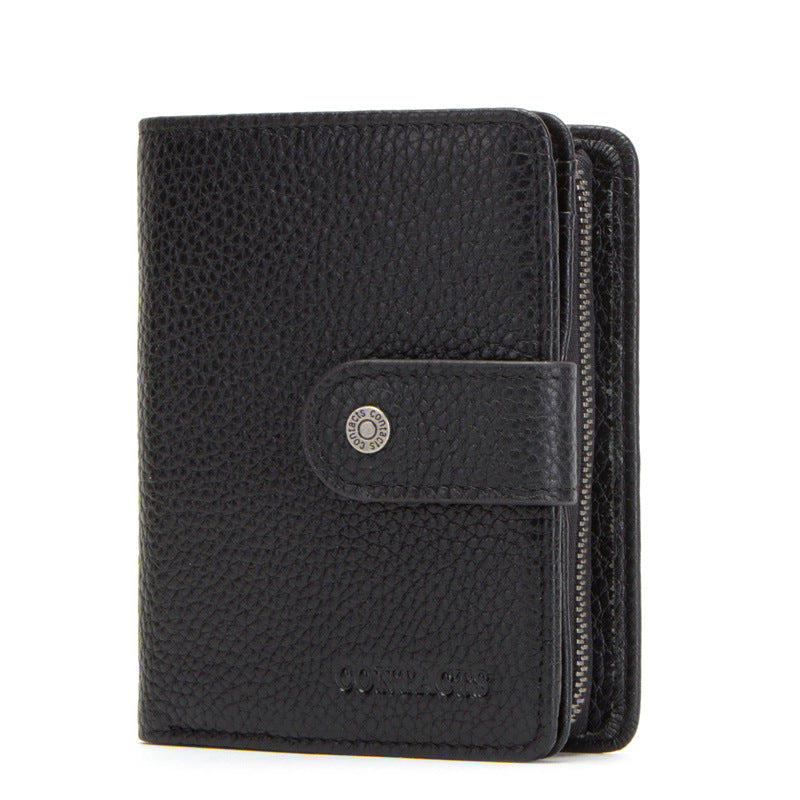 RFID Blocking Leather Wallet for Men – Premium Cowhide Slim Bifold Wallet