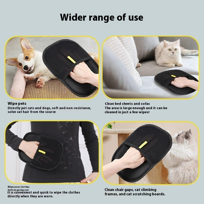 Premium 2-in-1 Pet Grooming & De-shedding Glove – Gentle Massage Tool
