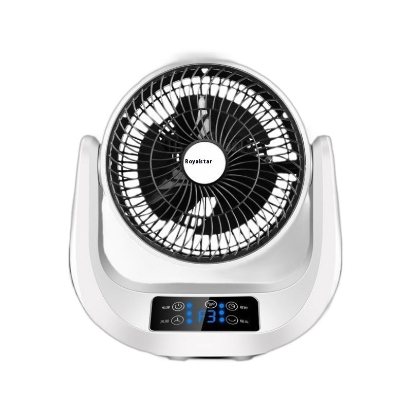 Smart Desktop Air Circulator Fan with Remote Control – 360° Cooling & Silent Turbo Airflow