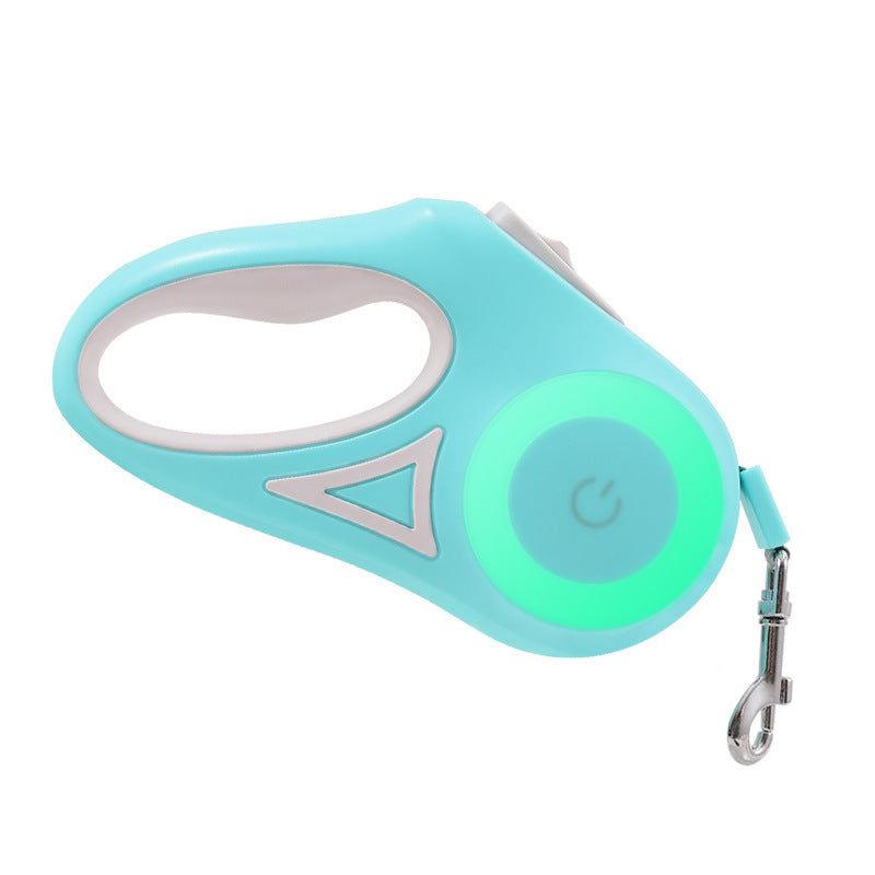 LED Retractable Dog Leash with Light – Automatic Pet Leash for Safe Night Walking