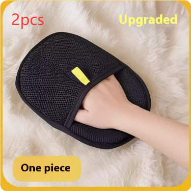 Premium 2-in-1 Pet Grooming & De-shedding Glove – Gentle Massage Tool