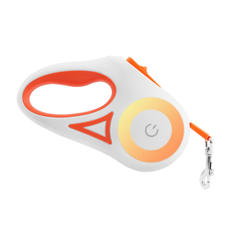 LED Retractable Dog Leash with Light – Automatic Pet Leash for Safe Night Walking