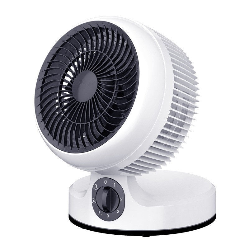 Smart Desktop Air Circulator Fan with Remote Control – 360° Cooling & Silent Turbo Airflow