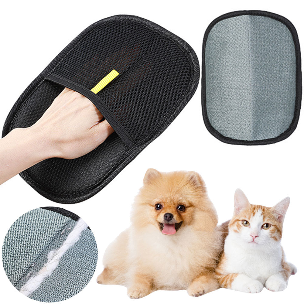 Premium 2-in-1 Pet Grooming & De-shedding Glove – Gentle Massage Tool
