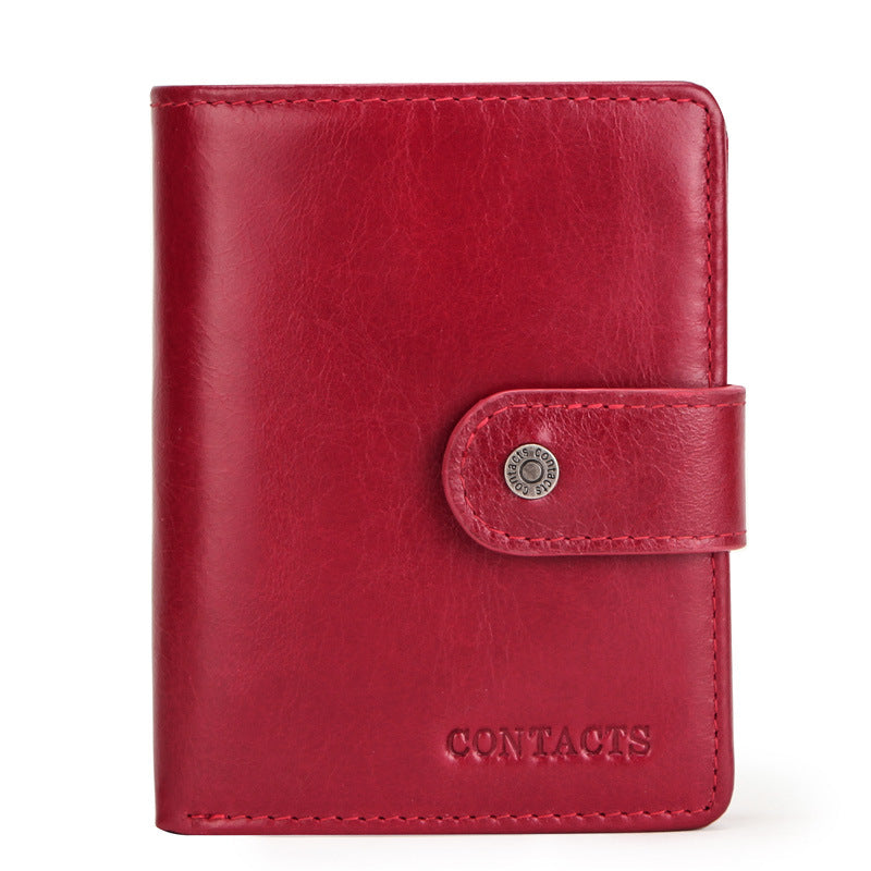 RFID Blocking Leather Wallet for Men – Premium Cowhide Slim Bifold Wallet