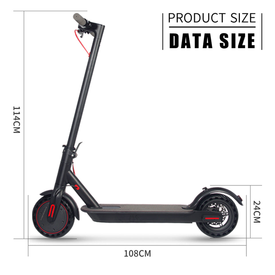 8.5 Inch 10.4Ah Lightweight Foldable E Scooter Portable Folding Adult Electric Scooter With App