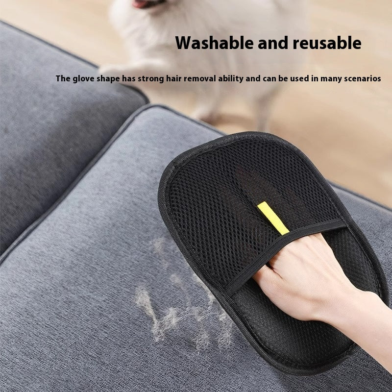 Premium 2-in-1 Pet Grooming & De-shedding Glove – Gentle Massage Tool
